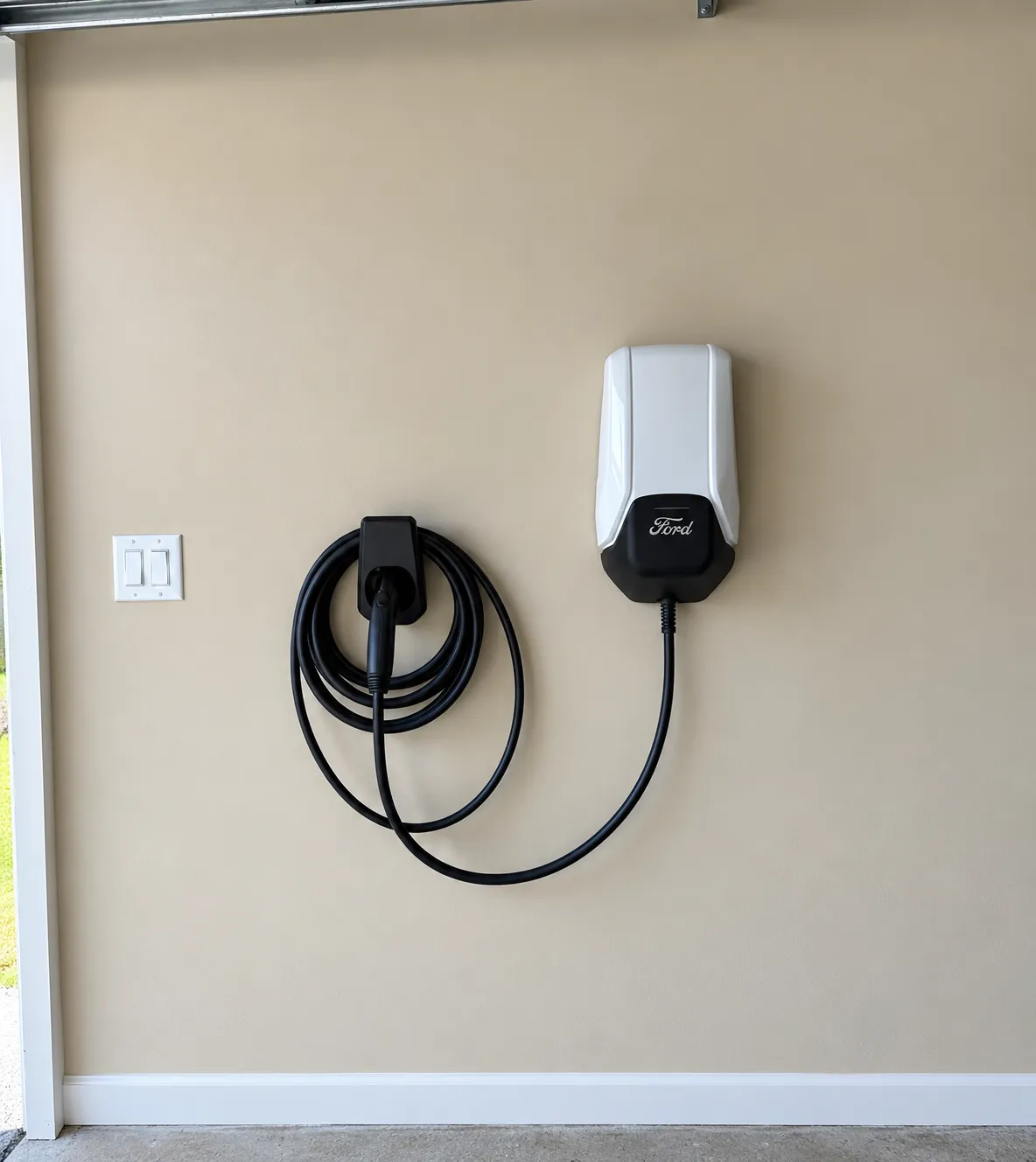 Level 2 EV charger installed by Cornerstone Electrical