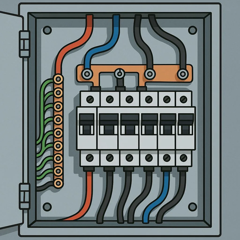 Licensed electrician at work in Brockville