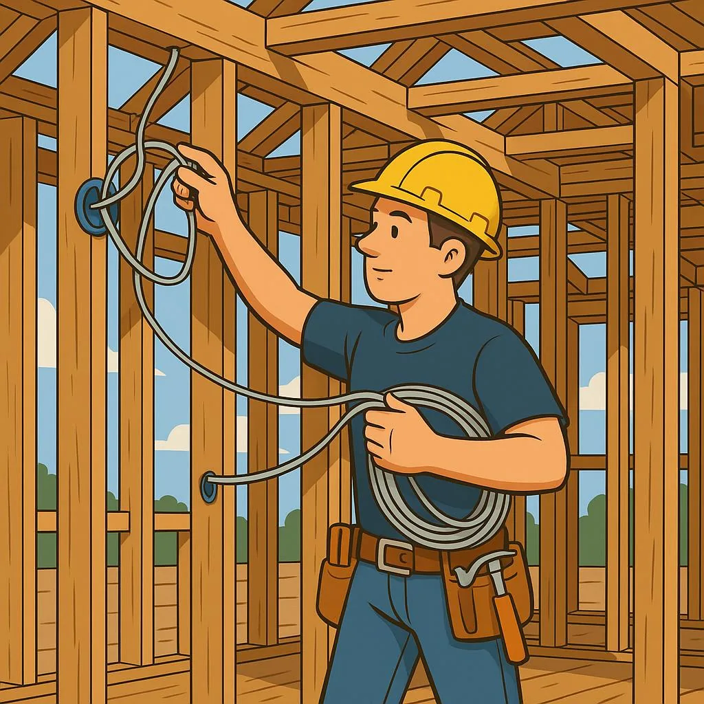 Residential electrical service work